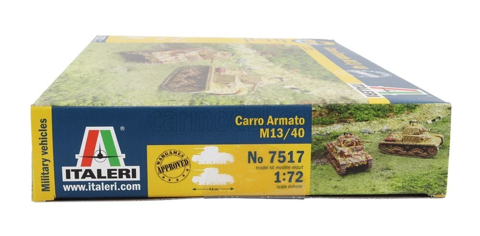MODELLINO CARRO ARMATO STATICO ITALERI IVECO FIAT ANSALDO M13/40 1942 1/72 - Immagine 4 di 4