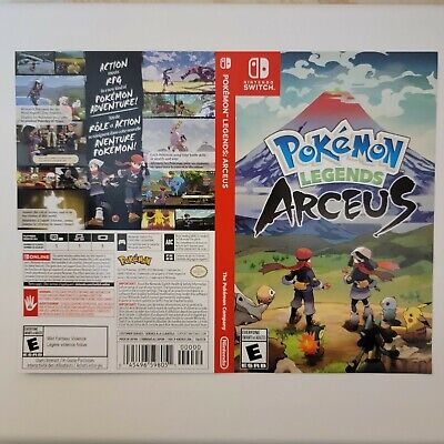 Pokemon Legends Arceus Switch Replacement Box Art Sleeve Original | No Game  