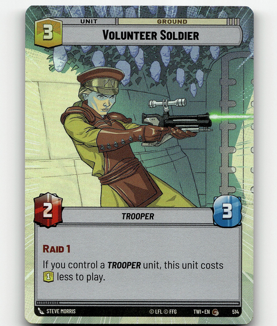FOIL - Star Wars: Unlimited Volunteer Soldier (Hyperspace) - Twilight of the Rep