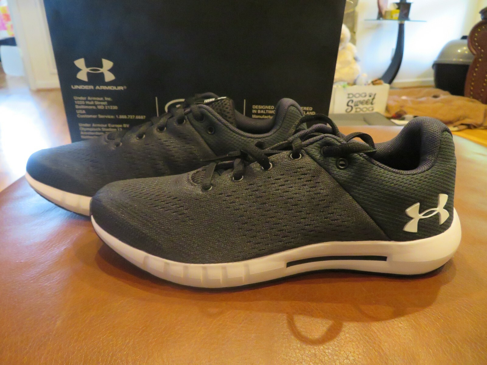 womens black under armour tennis shoes