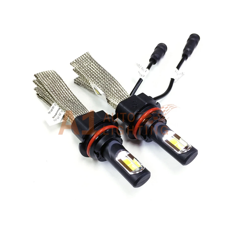 NOVO Kit de Faróis de LED Canbus 9007 36W Sem Ventilador 6000K Xenônio Branco Lâmpadas de Feixe Hi/Lo - Imagem 4 de 4