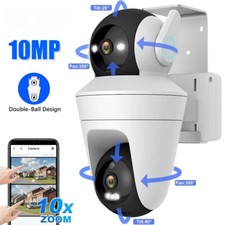 10MP WiFi PTZ Cameras Outdoor Security AI Auto Tracking Video Surveillance CCTV