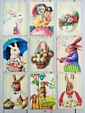9 Vintage Style Easter Handmade Pocket Letter Cards Journals Scrapbooks Crafts