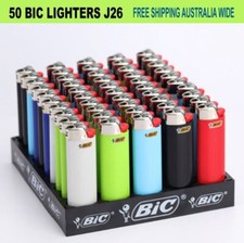 50x-bic-lighters-genuine-j26-maxi-cigarette-lighter-free-postage-australia-wide