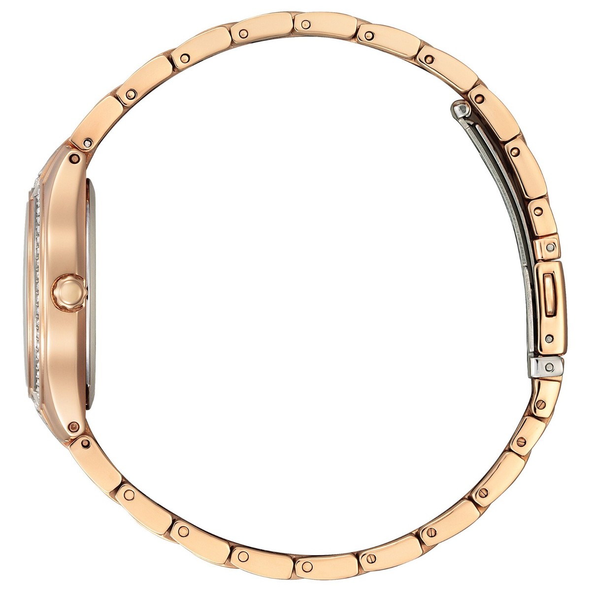 Citizen Silhouette Crystal Eco-Drive Women's Pink Gold Watch 30MM