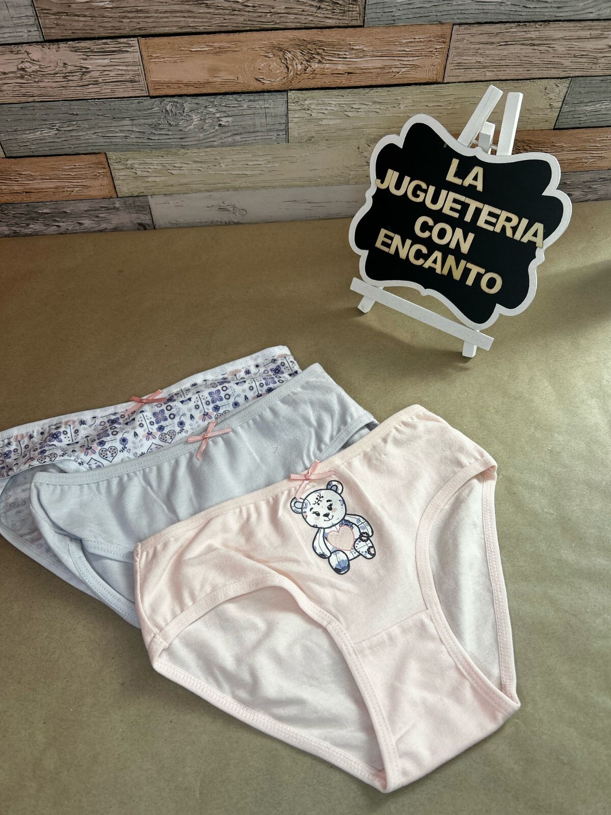 Juego 3 braguitas infantil