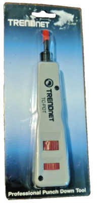 Trendnet TC-PDT Punch Down Tool with 110 and Krone Blade BRAND NEW SEALED