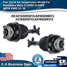 Pair Front Air Suspension Struts For Mercedes Benz CLS550 CLS400 W218 RWD 12-18