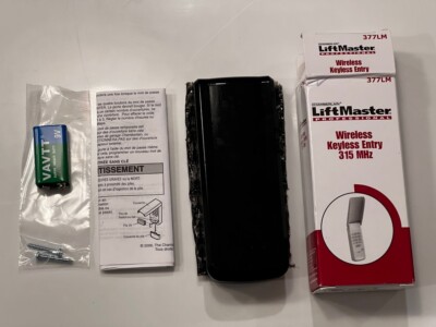 Lift Master Model 377LM Wireless Keyless Entry 315 MHz Keypad Garage Door-BLACK