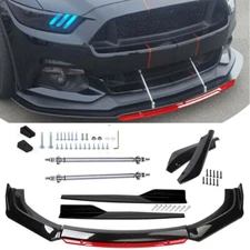 For Ford Mustang GT Front Bumper Lip Spoiler Diffuser+Side Skirts+Rear Lip