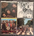 The Beatles Vinyl Record Lot 4 LPs Revolver Rubber Soul Abby Road Sgt Pepper