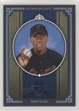 2005 Donruss Diamond Kings Blue Framed 28/100 Merkin Valdez #198 0a3