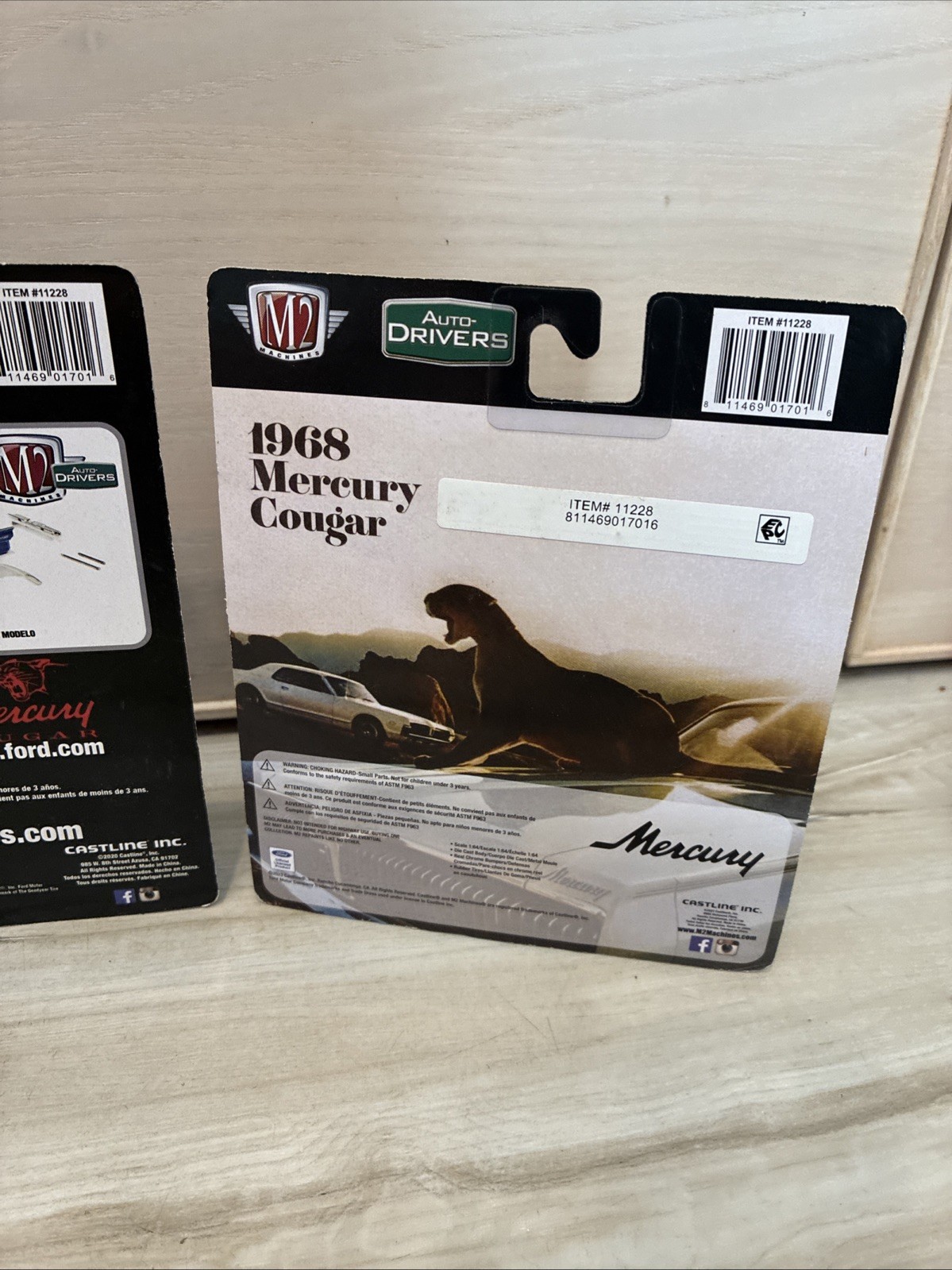 M2 MACHINES AUTO DRIVERS  3 LOT 1968 Mercury Cougar 1:64 Plymouth Road Runner thumbnail 7