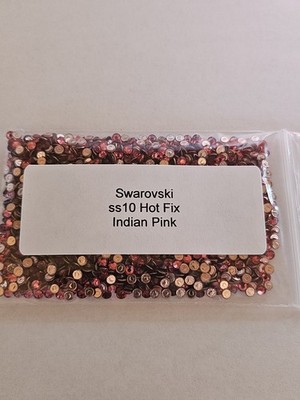 Genuine Swarovski ss10  Hot Fix Crystals in the color INDIAN PINK