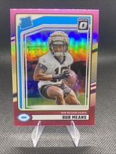 2024 Panini Donruss - Rated Rookie Optic Preview Pink Prizm #362 Bub Means (RC)