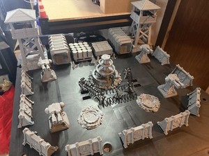 Warhammer DnD Compatible Destroyed Prison Terrain BUNDLE + Gray Unpainted