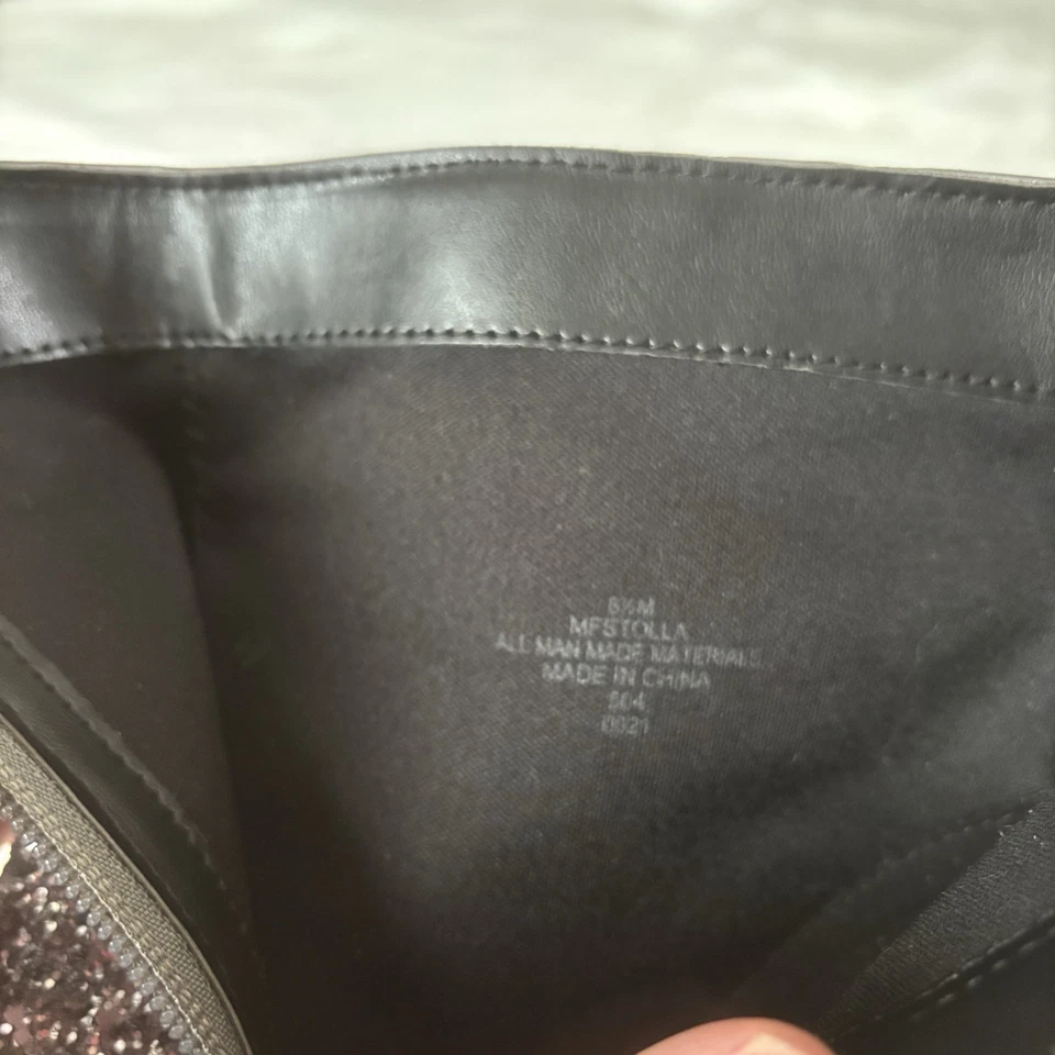 Botas puntiagudas Marc Fisher plateadas con tacón brillante talla 8 1/2 para mujer Foto 4 de 4