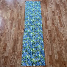 Disco Kitty Bluebird Tabby Road Blue Green Cat Branches Tula Pink Fragment