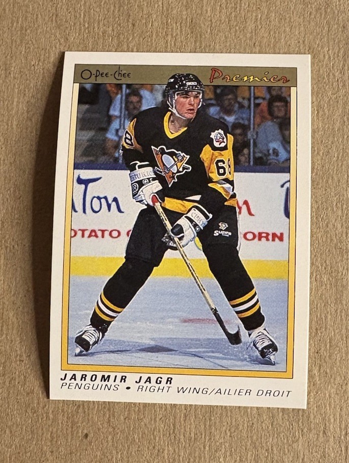 1990-91 O-Pee-Chee Premier - Jaromir Jagr #50 (RC)