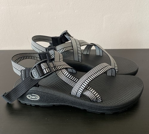 Chaco Mega Z Cloud Women's Cushioned Sport Sandals Black/White W8