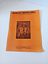 Vintage Sheet Music Modern Cannon Ball Carter Boyd Nunn 1942