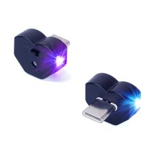 QUIVICO Mini USB Type C LED Light, 8 USB-C Qty:2 , RGB Red, Green, Blue