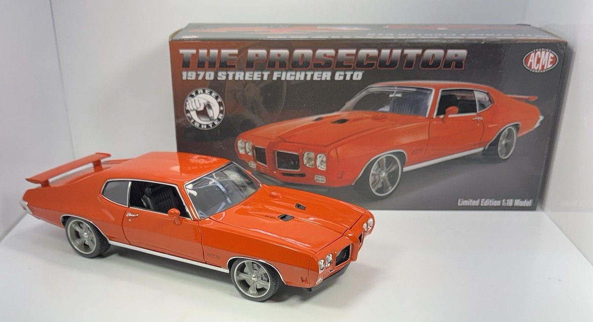 ACME 1/18 Scale 1970 Pontiac GTO “StreetFighter” THE PROSECUTOR | eBay