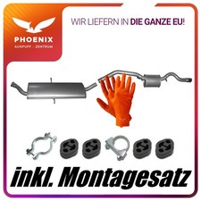 ✅ für Mercedes W169 A170 1.7 (2004-2012) Auspuffanlage Mittel+Endschalldämpfer