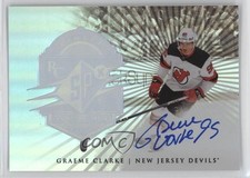 2024-25 SPx Finite Rookies Silver Spectrum 61/99 Graeme Clarke #F-38 Auto 18qm