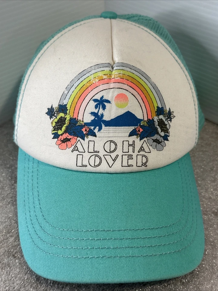 De colección Billabong Hawaii Aloha Lover Malla de Espuma Camionero Gorra Ajustar 5 Paneles Foto 2 de 4