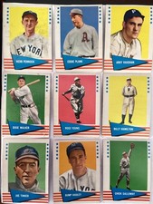 1961 Fleer Baseball Greats Lot (48) HOF  NICE !!!