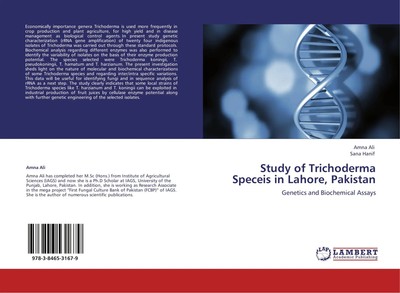 Amna Ali (u. a.) | Study of Trichoderma Speceis in Lahore, Pakistan | Buch