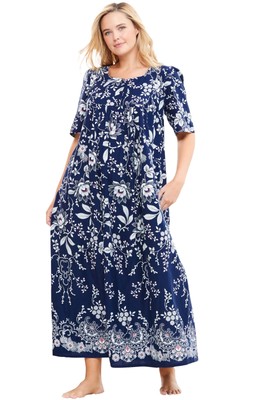 Only Necessities Plus Size Petite Bib Front Lounger
