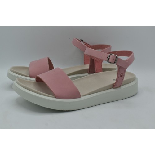 ECCO Women EU Size 40 Flowt 3 Strap Old Rose Pink Leather Open Toe Sandals Shoes