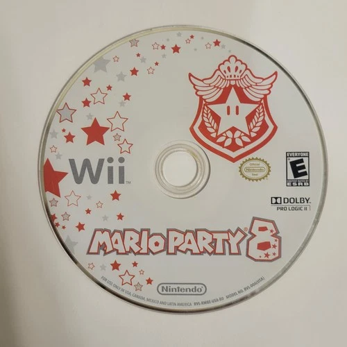 Nintendo Mario Party 8 (Wii) Game Disc, Dolby Pro Logic II, NTSC-U/C