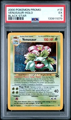 2000 POKEMON PROMO BLACK STAR #13 VENUSAUR-HOLO BLACK STAR