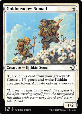 #ad Goldmeadow Nomad 18 Lorwyn Eclipsed Magic the Gathering $1.59