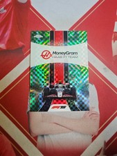 2025 Topps Chrome Formula 1 Green Checker Flag Refractor Haas F1 Team /99
