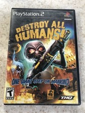 DESTROY ALL HUMANS PLAYSTATION 2 PS2 PLAY STATION GAME, MANUAL, CASE NES HQ