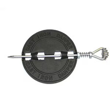 6 Inch Dia. Stove Pipe Cast Iron Damper for Single Wall Stovepipe