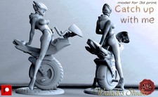 Cyber Babe, Single Wheel Bike, Catch up, sexy...