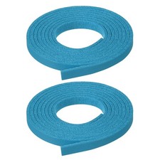 2 Pcs Faux Suede Leather Strap 5mm x 1.1 Yard Leather String Cord, Blue