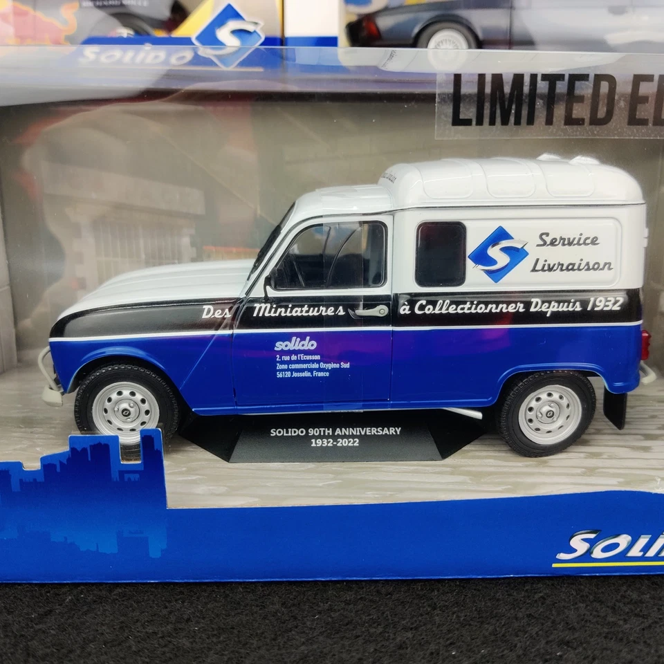 SOLIDO RENAULT R4F4 90° ANNIVERSARIO EDIZIONE LIMITATA 2022 1:18 NUOVO.B... - Immagine 3 di 4