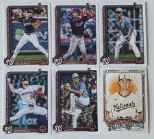 6 Card Lot- 2025 Topps WASH Nationals ⚾️ (2 RC's/See Photos For Card Info)