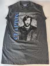 Vintage Eric Clapton 1985 Behind The Sun Tour Muscle 80s Sleeveless Shirt