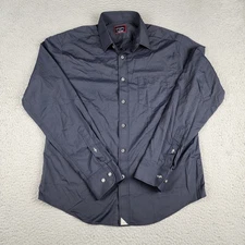 Untuckit Shirt Mens Small Black Gironde Long Sleeve Button Up Casual