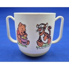 1980s DISNEY Pooh Tigger Sippy Cup 2-Handled Tip-Proof