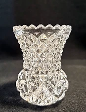 Vtg Artmark W. Germany Diamond Sawtooth Pattern Toothpick Holder 2.5"