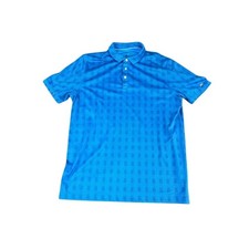 Men  s Nike  Dri  FIT Victory Golf Polo L Bright Blue Short Sleeve   Excellent