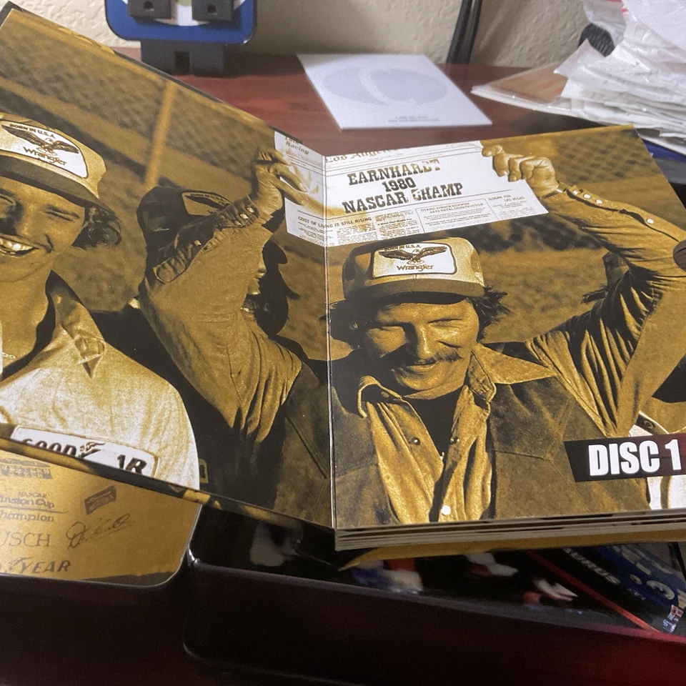 Dale Earnhardt #3 The Movie Narrated Paul Newman 6 Disc DVD Collectible Tin Post - Image 3 of 4